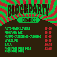 Horarios Blockparty Arganzuela 2024