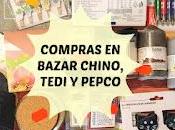 Compras papelería, velas, hogar calzado Tedi, Bazar Chino Pepco