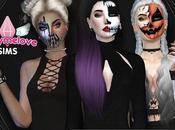 Sims Makeup: GML's Half face Halloween Makeup, Face Paint Updated 2024
