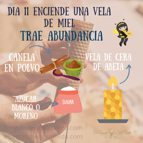 ☀️Ritual Abundancia Vela de Miel, Canela y Azúcar☀️