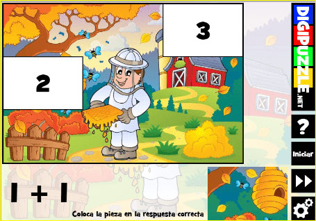 Juego de sumas otoñal. Cuaderno de fichas matemáticas sobre el otoño Juego de sumas otoñal. Cuaderno de fichas matemáticas sobre el otoño