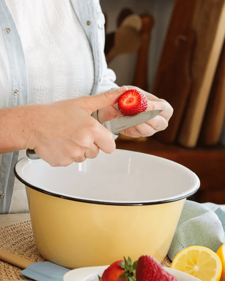 cortar frutillas