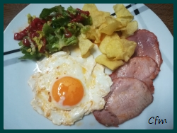 Plato combinado de lomo adobado