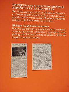 EXPOSICIÓN CARMEN DE BURGOS Y MARÍA DE LA O LEJÁRRAGA EN LA BIBLIOTECA NACIONAL