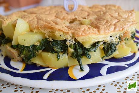 Patel de patatas y Espinacas con Bacalao Patel de patatas y Espinacas con Bacalao