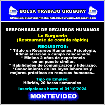 Responsable de Recursos Humanos
