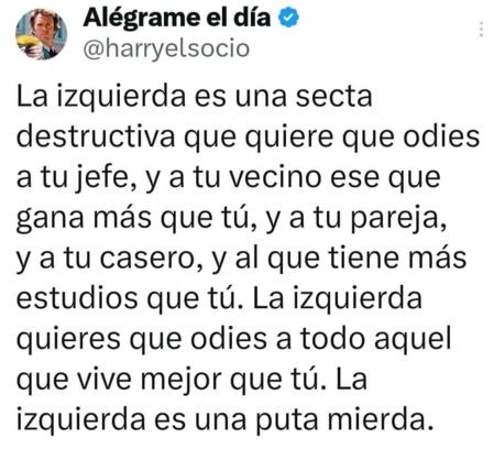 Nadie puede arrebatar a la izquierda el repugnante pecado de haber sembrado el odio en la vida de los españoles