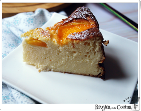 Tarta fácil de queso y melocoton