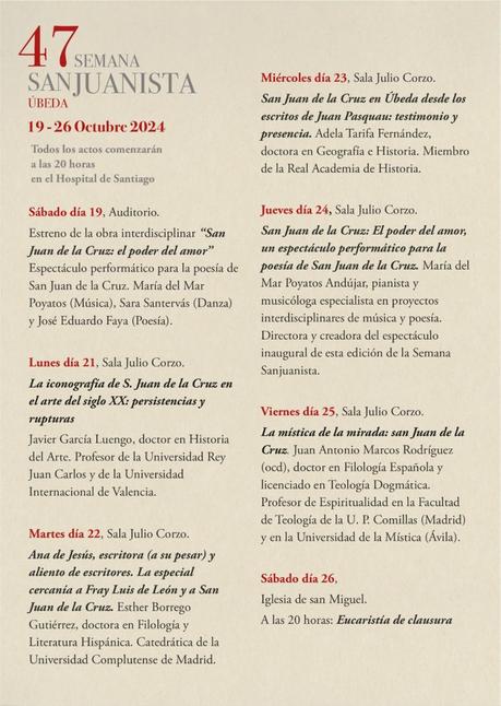 47ª Semana Sanjuanista de Úbeda