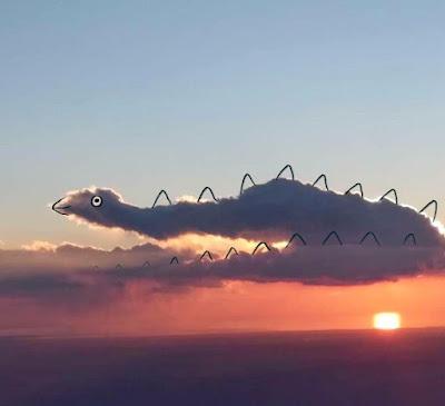Dinosaurios en las nubes por Chris Judge