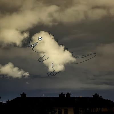Dinosaurios en las nubes por Chris Judge