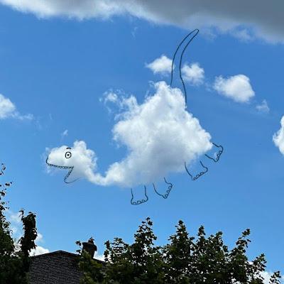 Dinosaurios en las nubes por Chris Judge