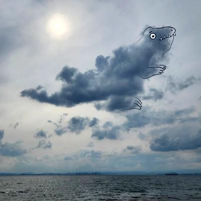 Dinosaurios en las nubes por Chris Judge