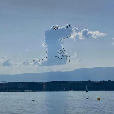 Dinosaurios en las nubes por Chris Judge