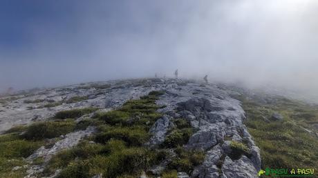 Inicio del descenso del Cueto Albo