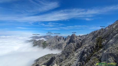 Vista del Urriellu desde el Cueto Albo