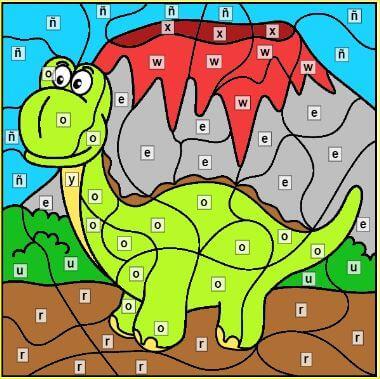 2 Juegos de Colorear por letras 2 Juegos de Colorear por letras