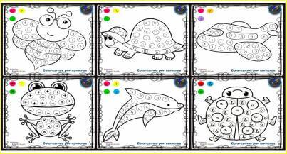 2 Juegos de Colorear por letras 2 Juegos de Colorear por letras