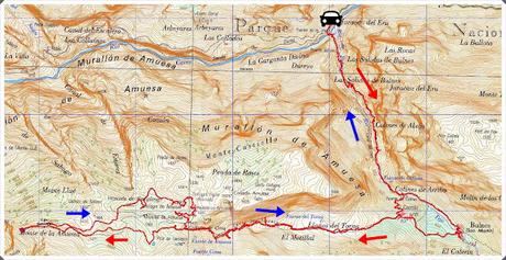 Poncebos-Las Salidas de Bulnes-Bulnes-Canal de Amuesa-Amuesa