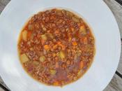 Estofado potaje lentejas viudas verduras
