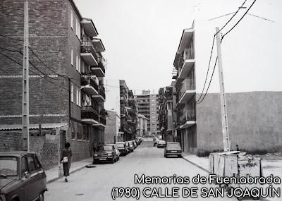 Calle de San Joaquín en 1980