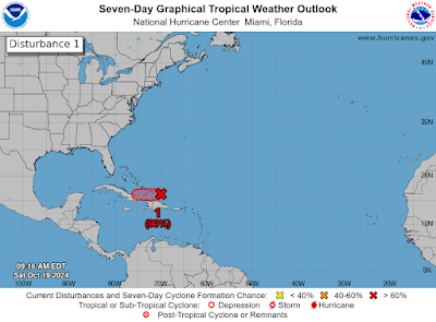 Revive baja presión y está a punto de ser ciclón tropical.