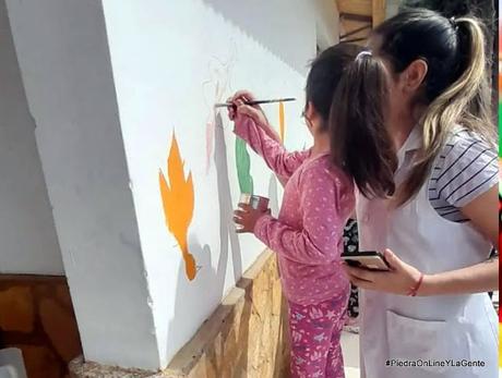 Muraleada en la Escuela 249 de Santo Tomás