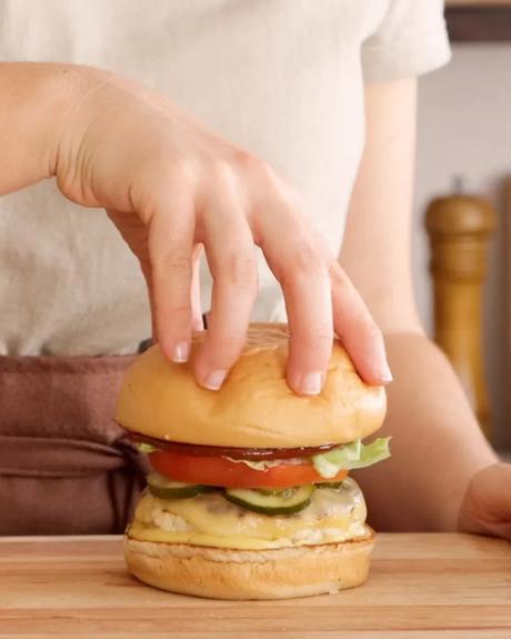 hamburguesa de pollo completa