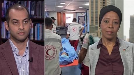 Trabajadores médicos exigen un alto el fuego en Gaza