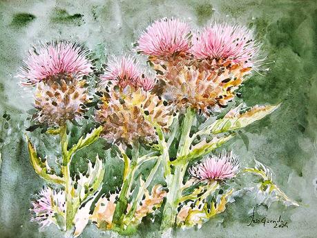 PALETA Y PIGMENTOS. Y acuarelas de septiembre 2024.