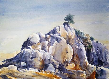 PALETA Y PIGMENTOS. Y acuarelas de septiembre 2024.