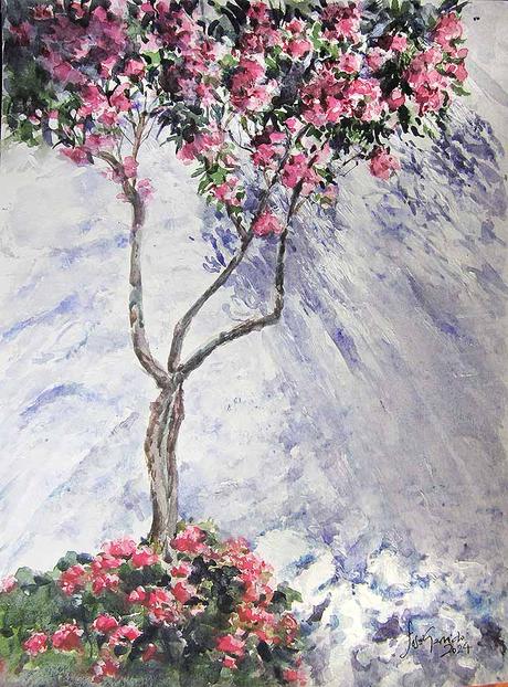 PALETA Y PIGMENTOS. Y acuarelas de septiembre 2024.