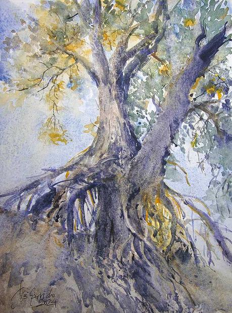 PALETA Y PIGMENTOS. Y acuarelas de septiembre 2024.