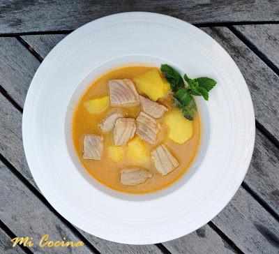 CAZUELA DE PAPAS A LA MALAGUEÑA CON ATÚN, AL ESTILO DE NERVA…..