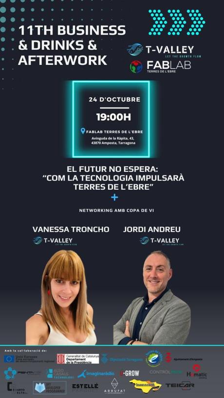 24/10 19.00h. 11è Business & Drinks al Fablab d’Amposta