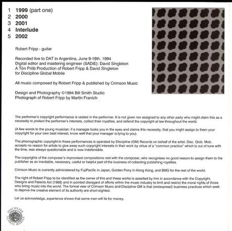 Robert Fripp - 1999 (Soundscapes Live In Argentina) (1994)