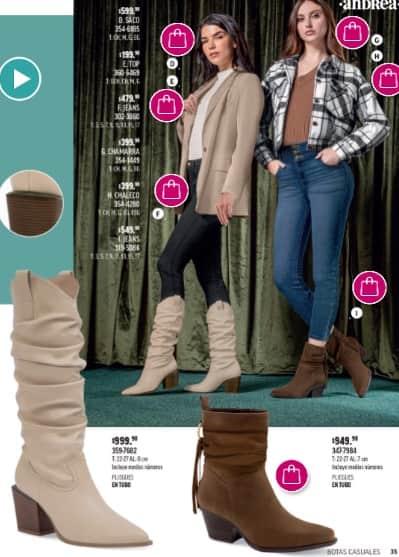 Botas de invierno marrones de marca Andrea