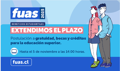FUAS 2025: Mineduc extiende plazo para postular a la gratuidad y beneficios estudiantiles para la educación superior.