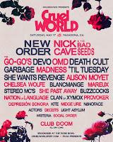 Cartel del Cruel World 2025 en Rose Bowl