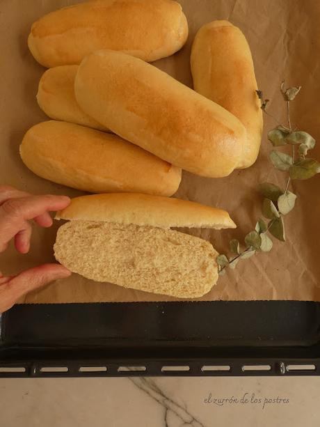 Pan de Bombón o Hot Dog Buns