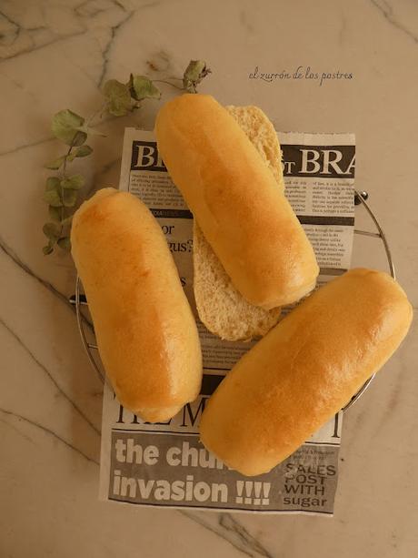 Pan de Bombón o Hot Dog Buns