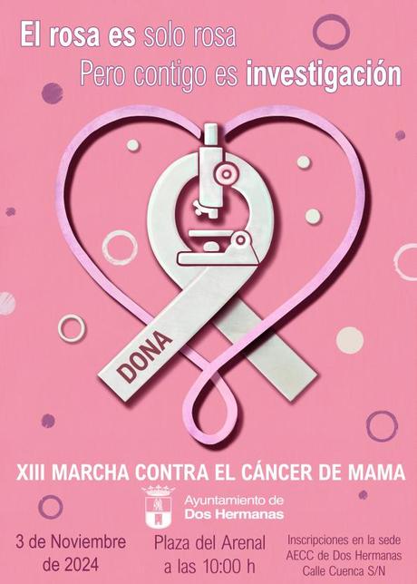 «EL ROSA ES SOLO ROSA, PERO CONTIGO ES INVESTIGACIÓN» es el lema de la XIII marcha solidaria contra el cáncer «EL ROSA ES SOLO ROSA, PERO CONTIGO ES INVESTIGACIÓN» es el lema de la XIII marcha solidaria contra el cáncer
