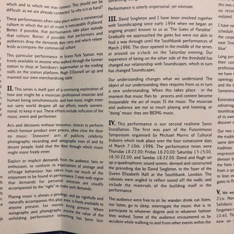 Robert Fripp - November Suite (Soundscapes - Live At Green Park Station 1996) (1997)
