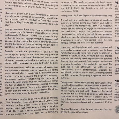 Robert Fripp - November Suite (Soundscapes - Live At Green Park Station 1996) (1997)