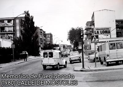 Calle de Móstoles en 1980