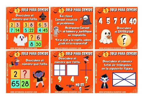 Desafíos matemáticos, Retos matemáticos, Retos mentales, Retos virales, Retos visuales, Problemas matemáticos, Problemas de Ingenio, Acertijos, Acertijos visuales, Descubre el número, Halloween, Retos Halloween, Solo para Genios, Retos Solo para Genios, Gimnasia Cerebral, Gimnasia matemática
