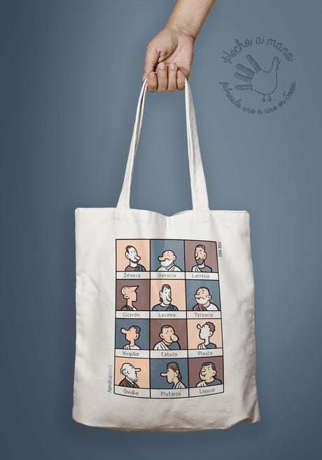 Bolsa de tela autores clásicos Tote Bag autores clásicos