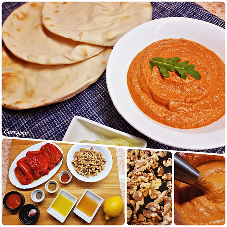 Muhammara (Crema Siria de pimientos y nueces)