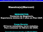 Maestra(o)(Marconi)