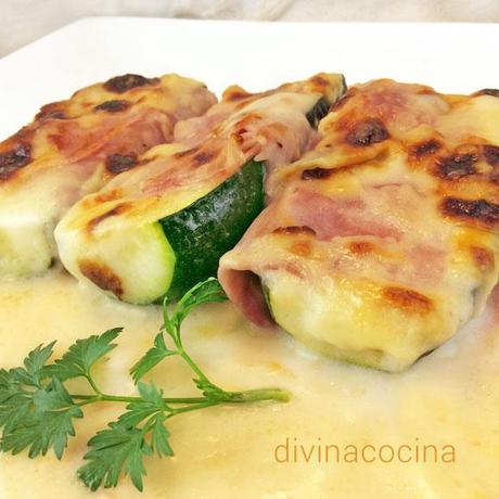 Calabacines gratinados